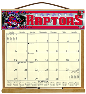 Toronto Raptors Calendar Holder